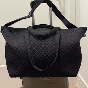 Vera Bradley Black Quilted Travel Bag